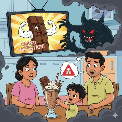 শিশুর জন্য বাজারি চকোলেট ড্রিংকসের ঝুঁকি