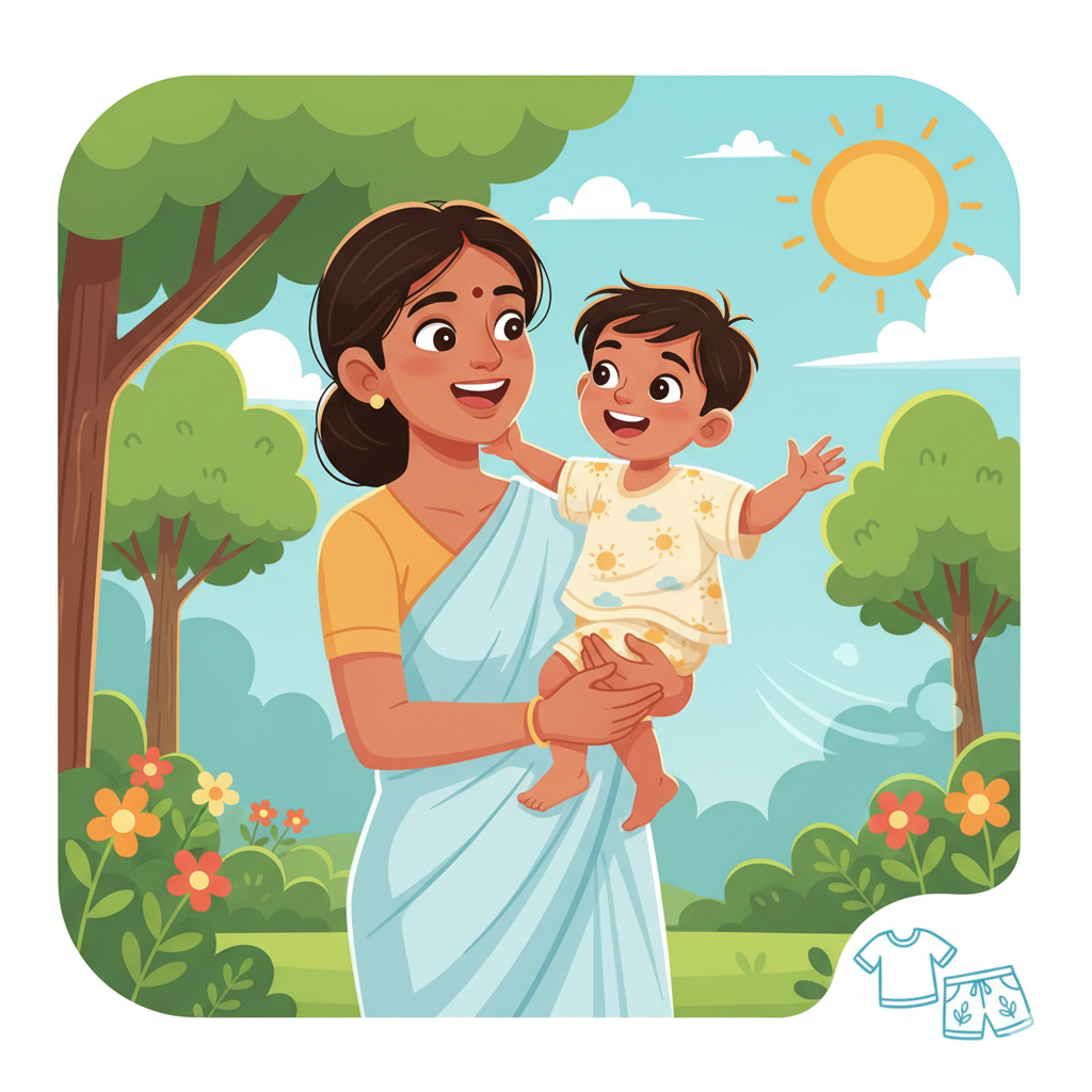 বাচ্চাদের জন্য হালকা ও ট্রেন্ডি সামার পোশাক