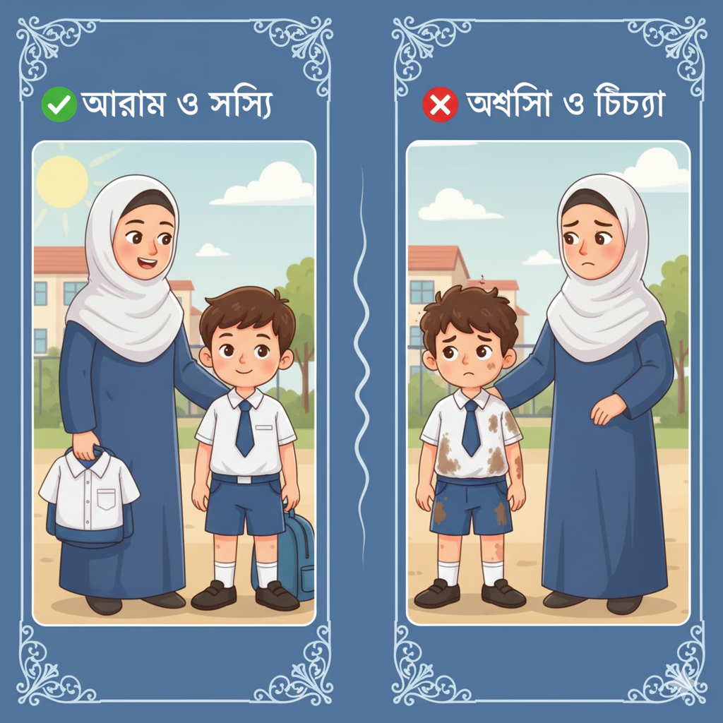 গরমে স্কুল ব্যাগে বাড়তি পোশাক রাখার পরামর্শ