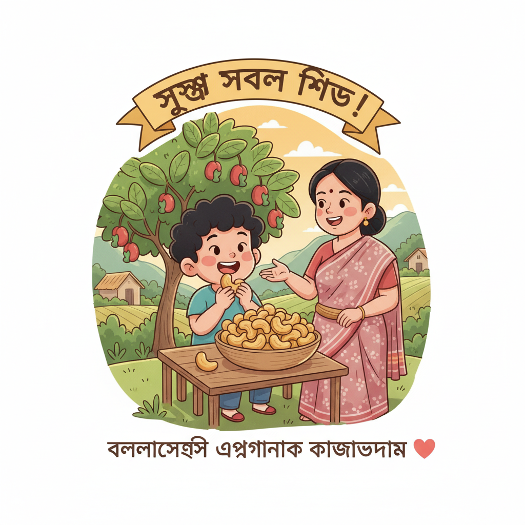 শিশুর জন্য বাংলাদেশি অর্গানিক কাজুবাদামের উপকারিতা