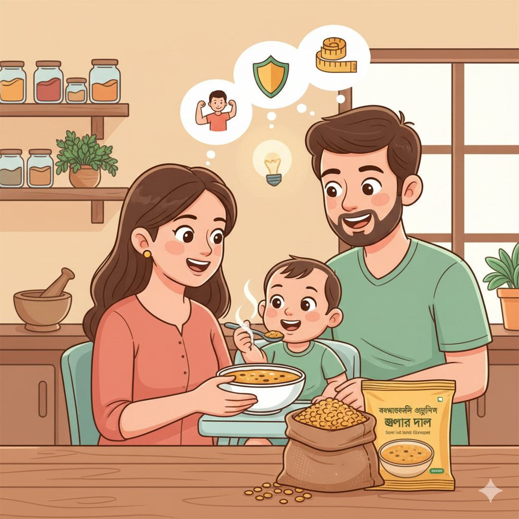 বাংলাদেশি অর্গানিক ছোলার ডাল শিশুর জন্য
