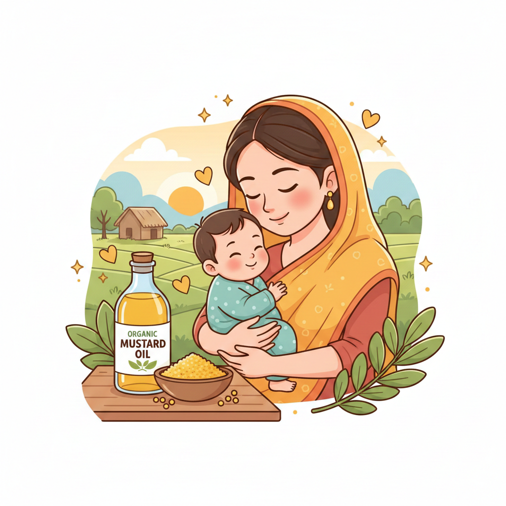 বাংলাদেশি অর্গানিক সরিষার তেলের উপকারিতা শিশুর জন্য