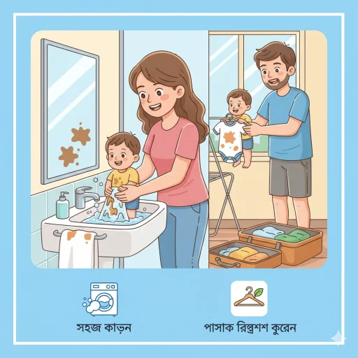 শিশুর ভ্রমণ পোশাক ধোয়া ও রিফ্রেশ রাখার টিপস