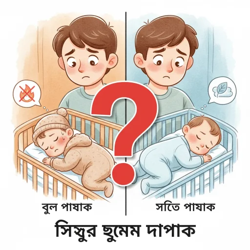 শিশুর ঘুমের সময় কোন কাপড় পরানো নিরাপদ