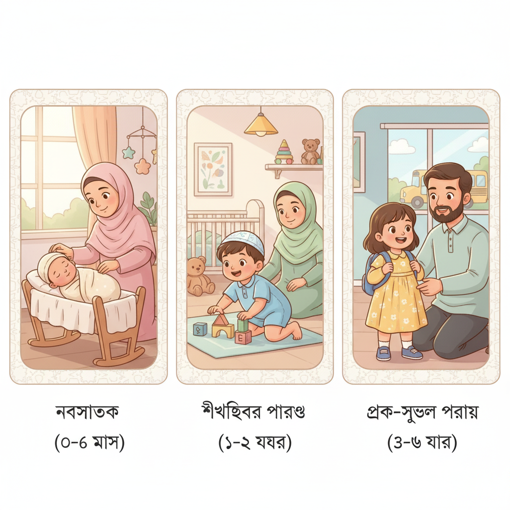 শিশুর বয়স অনুযায়ী কাপড়ের ধরন বেছে নেওয়া