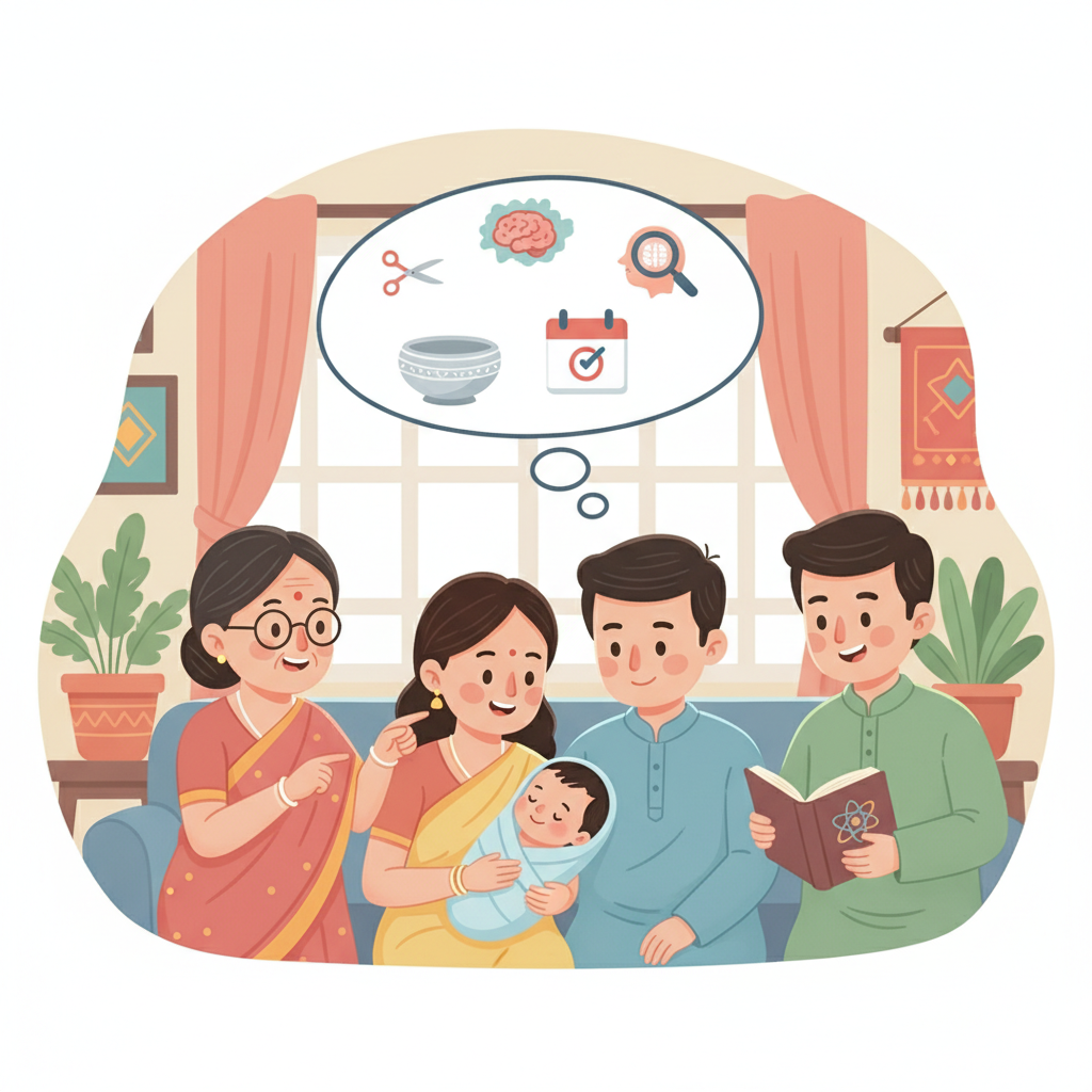 নবজাতকের মাথার চুল কবে কাটবেন?