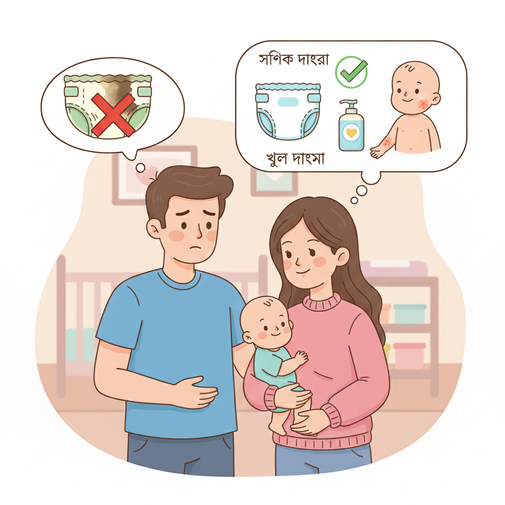ডায়াপার ও শিশুর স্বাস্থ্য নিয়ে সাধারণ ভুল ধারণা