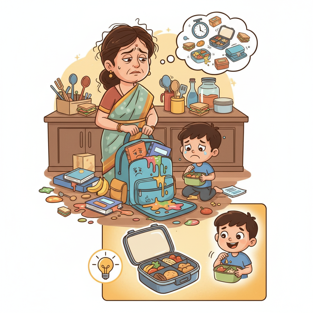 টিফিনে ঝামেলা শেষ: খাবার আর ছড়াবে না ব্যাগে